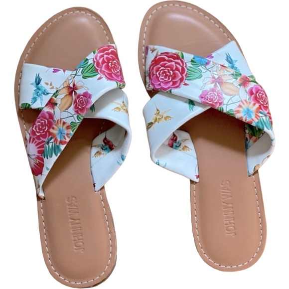 JOHNNY WAS Andra Slide Sandal - Floral Print - Women’s Size 7 - NEW - Picture 5 of 8